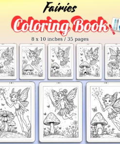 Fairies Coloring Pages Vol.3 / Sheets of Fairies {Coloring Book}