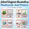 School Subjects Vocabulary Flashcards and Posters