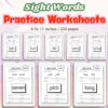 Sight Words Practice Worksheets
