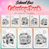 School Bus Coloring Pages / Sheets of School Bus {Coloring Book}