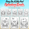 Frog On A Lily Pad Coloring Pages / Sheets of Frog On A Lily Pad {Coloring Book}