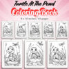 Turtle At The Pond Coloring Pages / Sheets of Turtle At The Pond {Coloring Book}