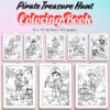 Pirate Treasure Hunt Coloring Pages / Sheets of Pirate Treasure Hunt {Coloring Book}