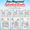 Dino Playground Coloring Pages / Sheets of Dino Playground {Coloring Book}