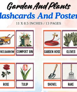 Garden and Plants Vocabulary Flashcards and Posters