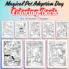 Magical Pet Adoption Day Coloring Pages / Sheets of Magical Pet Adoption Day {Coloring Book}