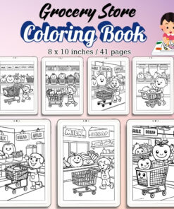Grocery Store Coloring Pages / Sheets of Grocery Store {Coloring Book}