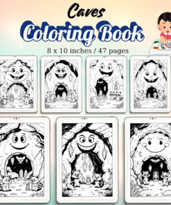Caves Coloring Pages / Sheets of Caves {Coloring Book}
