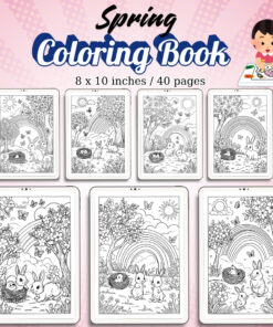 Spring Coloring Pages / Sheets of Spring {Coloring Book}