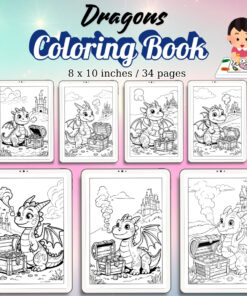Dragons Coloring Pages Vol.1 / Sheets of Dragons {Coloring Book}