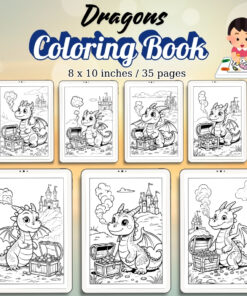 Dragons Coloring Pages Vol.3 / Sheets of Dragons {Coloring Book}