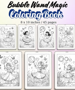 Bubble Wand Magic Coloring Pages / Sheets of Bubble Wand Magic {Coloring Book}