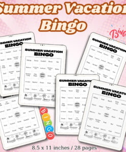 Summer Vacation Bingo