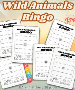 Wild Animals Bingo