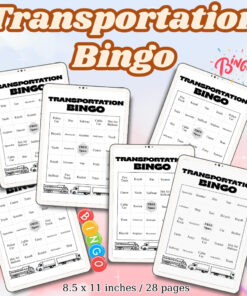 Transportation Bingo
