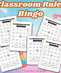 Classroom Rules Bingo