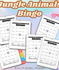 Jungle Animals Bingo