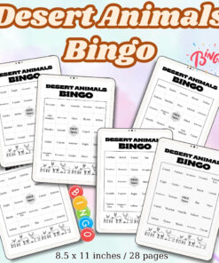 Desert Animals Bingo