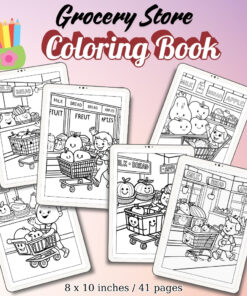 Grocery Store Coloring Pages / Sheets of Grocery Store {Coloring Book}