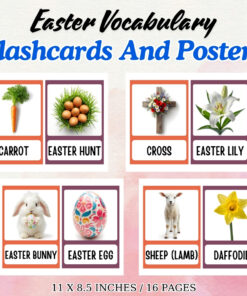 Easter Vocabulary Flashcards and Posters
