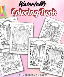 Waterfalls Coloring Pages / Sheets of Waterfalls {Coloring Book}