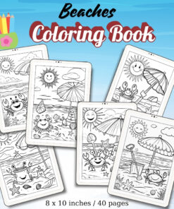 Beaches Coloring Pages / Sheets of Beaches {Coloring Book}
