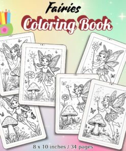 Fairies Coloring Pages Vol.1 / Sheets of Fairies {Coloring Book}
