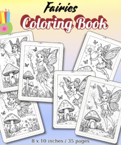 Fairies Coloring Pages Vol.3 / Sheets of Fairies {Coloring Book}