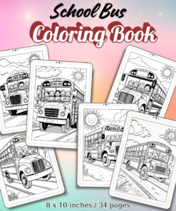 School Bus Coloring Pages / Sheets of School Bus {Coloring Book}
