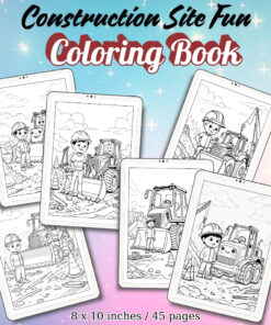 Construction Site Fun Coloring Pages / Sheets of Construction Site Fun {Coloring Book}