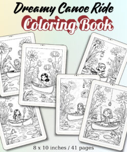 Dreamy Canoe Ride Coloring Pages / Sheets of Dreamy Canoe Ride {Coloring Book}
