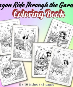 Wagon Ride Through the Garden Coloring Pages / Sheets of Wagon Ride Through the Garden {Coloring Book}