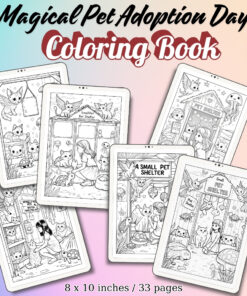 Magical Pet Adoption Day Coloring Pages / Sheets of Magical Pet Adoption Day {Coloring Book}