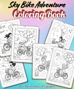 Sky Bike Adventure Coloring Pages / Sheets of Sky Bike Adventure {Coloring Book}