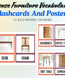 House Furniture Vocabulary Flashcards and Posters
