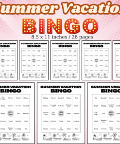 Summer Vacation Bingo