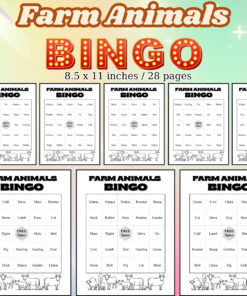 Farm Animals Bingo