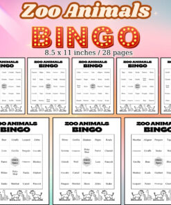 Zoo Animals Bingo