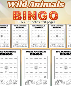 Wild Animals Bingo