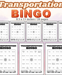 Transportation Bingo