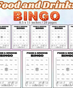 Food and Drinks Bingo