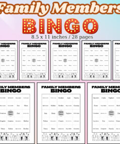 Family Members Bingo
