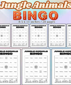 Jungle Animals Bingo