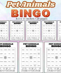 Pet Animals Bingo