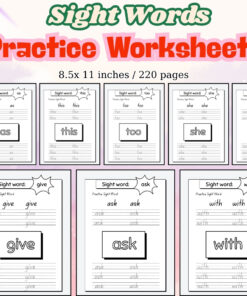 Sight Words Practice Worksheets