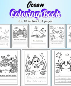 Ocean Coloring Pages / Sheets of Ocean {Coloring Book}