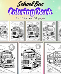 School Bus Coloring Pages / Sheets of School Bus {Coloring Book}