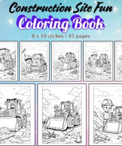 Construction Site Fun Coloring Pages / Sheets of Construction Site Fun {Coloring Book}