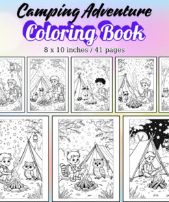 Camping Adventure Coloring Pages / Sheets of Camping Adventure {Coloring Book}