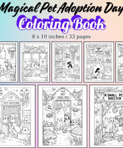 Magical Pet Adoption Day Coloring Pages / Sheets of Magical Pet Adoption Day {Coloring Book}